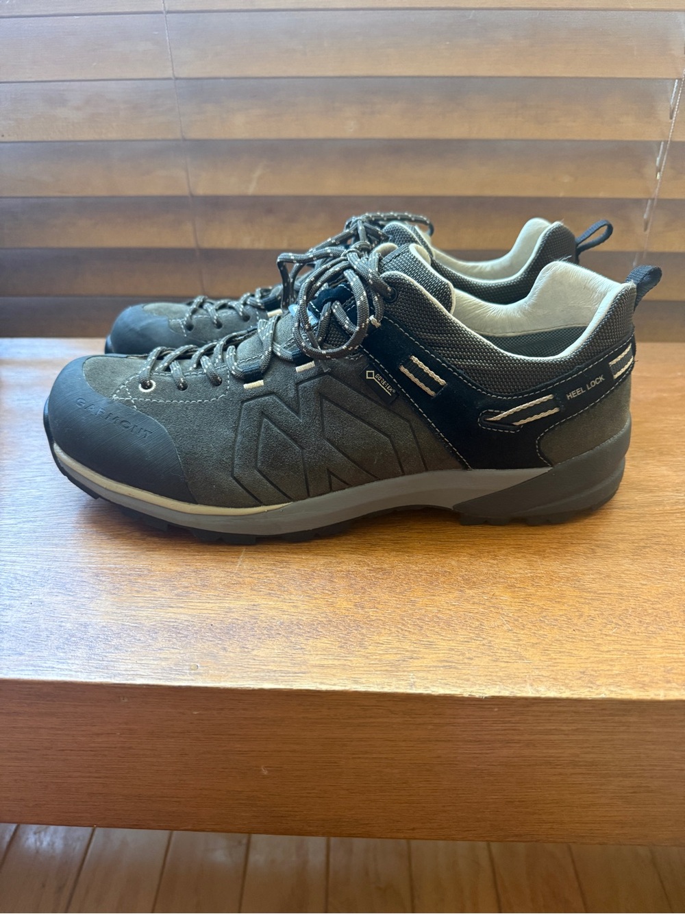 Gray-Green Garmont Santiago Low Gtx Men’s trail shoe / 10.5 USA/ 44 EUR